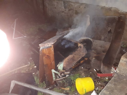 Пожар в Бахчисарайском районе - горел одноэтажный жилой дом